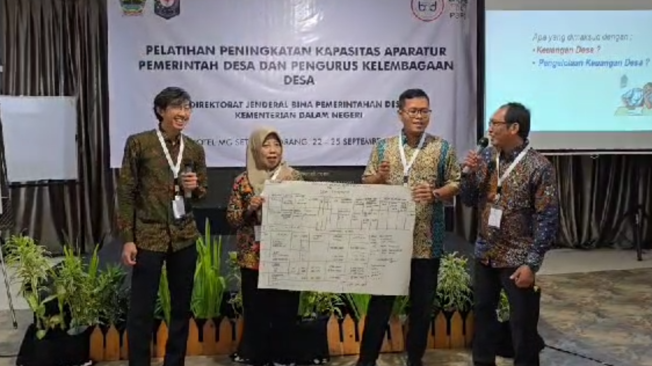 PERANGKAT DESA MUKTISARI IKUTI PELATIHAN PENINGKATAN KAPASITAS APARATUR PEMERINTAH DESA DAN PENGURUS KELEMBAGAAN DESA 
